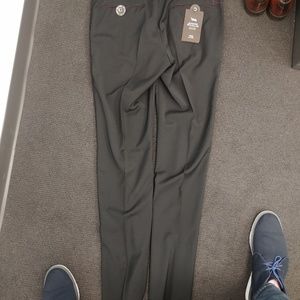 PT01 Flat Front Slim Stretch Trousers.